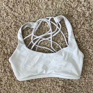 Lululemon Born to Be wild bra white, size 0